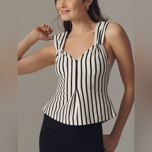 Maeve V-neck fit and flare tank size M